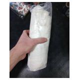 20x20 Throw Pillow Covers Set of 2, Decorative Faux Fur Covers for Bed, Couch Soft Fluffy Pillow Cover with Velvet Back for Living Room, Neutral Home Decor Accent for Sofa - Cream White