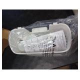 LEVERLOC Shower Caddy Suction Cup, Shower Organizer Removable Bathroom Shelf, Storage Suction Powerful Max Hold 22lbs Bathroom Caddy Waterproof Holder, White