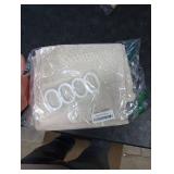 BTTN Fabric Shower Curtain, Linen Textured Heavy Duty Polyester Cloth Shower Curtain Set with 12 Plastic Hooks, Hotel Luxury Waterproof Decorative Shower Curtains for Bathroom - 72x72 - Beige/Cream