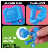 24 PCS Magnetic Travel Toys for Kids, Creative, Portable and Educational, Magnetic-People-Magnet-Men: Cute Robot & Funny Magnets, Small Fidget Toys for Classroom Prizes, Easter Egg Stuffers, Office