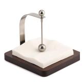 Napkin Holder, Wood Square for Table Dispenser with Weighted Arm, Perfect for Kitchen, Office, Restaurant,Home Decor, Cafe, Warming Gift
