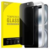 JETech Privacy Screen Protector for iPhone 16 6.1-Inch, Anti-Spy Tempered Glass Film with Easy Installation Tool, 2-Pack