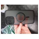 SUPFINE Magnetic for iPhone 16 Pro Max Case (Compatible with MagSafe) (Military Grade Drop Protection) Translucent Matte Shockproof Phone Cover, Black