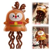 BAIRUYAO Christmas Clockwork Dancing Toy Mini Interactive Magic Dancing Sliding Toy 2025 New Decorations White Elephant Festival Gifts Birthday Gifts (Reindeer)