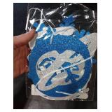 Gybeizhu Silver and Blue Glitter Winter Onederland 1st Birthday Banner, Blue Snowflakes Winter Onederland Party Decorations for First Birthday Boy, No DIY.