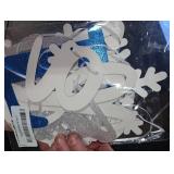 Gybeizhu Silver and Blue Glitter Winter Onederland 1st Birthday Banner, Blue Snowflakes Winter Onederland Party Decorations for First Birthday Boy, No DIY.