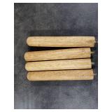 Wesketch 9.3 Inch Wooden Step Stool for Adults and Toddlers, Portable & Sturdy, Plant Stool with Four Detachable and Assembled Legs for Playroom, Kitchen, Bedroom, Bathtub-Walnut