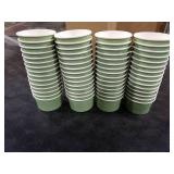 Maxdot 3oz Dessert Cups, Disposable Ice Cream Cups, Paper Frozen Yogurt Bowls, for Hot and Cold Foods, Suitable for Gelato or Mousse(Sage Green)