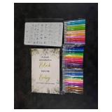 Draupnir  Fun Baby Shower Games Sign Kit Babies Coloring Blocks for Baby Shower, Wooden DIY Blank Blocks Freehand Painting with  Paint Markers