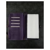 DKDKSIP Wallet Case Compatible with iPhone 16 Pro Max 6.9, Support Wireless Charging with RFID Blocking Card Holder, PU Leather Wallet Detachable Magnetic Phone Case Crossbody Strap, Purple