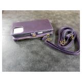 DKDKSIP Wallet Case Compatible with iPhone 16 Pro Max 6.9, Support Wireless Charging with RFID Blocking Card Holder, PU Leather Wallet Detachable Magnetic Phone Case Crossbody Strap, Purple