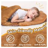 iPlay, iLearn Kid Sleeping Bag, Plush Capybara Slumber Bag, Toddler Girl Boy Nap Mat, 2 In 1 Brown Animal Pillow, Happy Travel Sleepover Daycare Preschool Birthday Gift for Age 3 4 5 6 7 8 10 12 Child