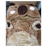 iPlay, iLearn Kid Sleeping Bag, Plush Capybara Slumber Bag, Toddler Girl Boy Nap Mat, 2 In 1 Brown Animal Pillow, Happy Travel Sleepover Daycare Preschool Birthday Gift for Age 3 4 5 6 7 8 10 12 Child