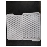 WIBIMEN Mini Ice Cube Trays, 0.55 Tiny Pebble Ice for Iced Coffee & Cocktails, Fast Chill, Easy Twist Release, Stackable with Lid & Storage Bin (4 Pack, White)