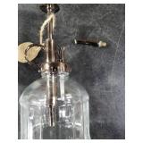 OFFIDIX Transparent Glass Watering Spray Bottle,Plant Mister with Plastic Bronze Plastic Top Pump, Glass Small Watering Can for Indoor Potted Plant, Outdoor Indoor Garden, Plants, Cleaning Solutions. 