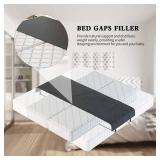 Home Bed Bridge, Twin to King Mattress Connector Converter Kit with Split King Bed Ga-p Filler Mattress Connector Adjustable Strap with Anti Slip Dual Loop Design to Create King and Queen (Black)