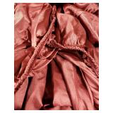 BEDELITE Satin Fitted Sheet and Pillowcases Set, Luxury Soft Similar to Silk Bottom Bedsheet with Elastic Corner Straps, Deep Pocket up to 15 Inch, 1 Fitted Sheet and 2 Pillowcases(Queen, Burgundy)