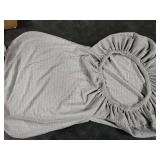 Bifaunvogel Counter Height Bar Chairs Cover Set of 4 Jacquard Swivel Bar Stools Slipcovers Stretchable Swivel Barstools Chair Covers Protector for Home Kitchen Bar Cafe Light Grey