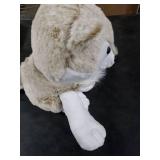 Miguelina 5PCS Wolf Plush Toys - 13.4 Inch Wolf Mom with Little Mini Babies Stuffed Animal Plush Huggable Cuddly Fluffly Wolf Plushie Family Set Easter Gifts