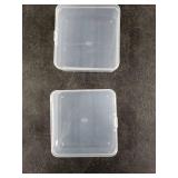 6 Pieces Mini Plastic Clear Beads Storage Containers Box for Collecting Small Items, Beads, Jewelry, Business Cards, Game Pieces, Crafts (3.3 x 3.3 x 1.1 Inch)