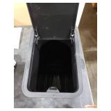 TIPGO Bathroom Trash Can with Lid, 10 Liter/ 2.6 Gallon Slim Garbage Can, Small Trash Bin Waste Basket with Pop-Up Lid for Kitchen, Bedroom, Living Room, Office (Black)