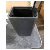 TIPGO Bathroom Trash Can with Lid, 10 Liter/ 2.6 Gallon Slim Garbage Can, Small Trash Bin Waste Basket with Pop-Up Lid for Kitchen, Bedroom, Living Room, Office (Black)