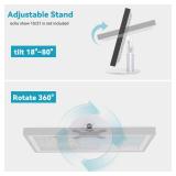 Letlar Tiltable Stand for Show 21 and 15 (1st, 2nd Gen), Rotatable Table Holder for Alexa 21, Metal Desktop Base for Echo 15