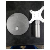 Letlar Tiltable Stand for Show 21 and 15 (1st, 2nd Gen), Rotatable Table Holder for Alexa 21, Metal Desktop Base for Echo 15