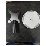 Almoz Desk Stand for Echo Show 21, Echo Show 15 (All Generations), Raises Up to 9.5 from Desk, Tilt and Swivel Mount for Alexa Echo Show 21, No Tools Required, Stable Centered Rod Design (UP-Blcak)