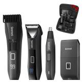 Beatslm Beard Trimmer for Men, Groin & Body Hair Trimmer, Electric Shaver, Nose & Ear Hair Clippers, 4 in 1 Men