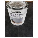 Rust-Oleum 379908 Concrete Interior Wall Paint, Quart, Sidewalk Gray