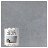 Rust-Oleum 379908 Concrete Interior Wall Paint, Quart, Sidewalk Gray