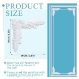 Pangda Corner Wall Molding French Style Wainscoting Panels Flora Moulding Corner Panel Wall Molding Kit for Cabinet Picture Frames Decor, Not Include Glue(4 Pcs,Leaf Style)