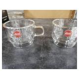 glastal 12 oz Latte Macchiato Glasses, Double-Walled Coffee Glasses, Set of 2, Glass Stackable Coffee Cups, Tea Glasses with Handle for Cappuccino, Tea, Milk, Gifts for Women Friends New Home Gift