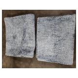 MIULEE Pack of 2 Lumbar Couch Throw Pillow Covers 20x12 Inch Coastal Smoke Blue Modern Boho Accent Decorative Pillow Covers Soft Chenille Farmhouse Cushion Covers for Home Decor Bed Sofa Living Room