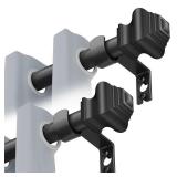 Curtain Rods for Windows 2 Pack 36-48 inch, 5/8 inch Matte Black Curtain Rod with Brackets Adjustable by Splicing for Bedroom Kitchen Study Living Room