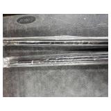 Curtain Rods for Windows 2 Pack 36-48 inch, 5/8 inch Matte Black Curtain Rod with Brackets Adjustable by Splicing for Bedroom Kitchen Study Living Room