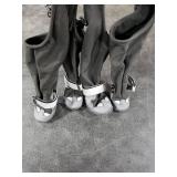 Dog Suspender Boots, Waterproof Dog Rain Boots, Puppy Snow Shoes for Winter, Anti Dirt Pants with Shoes, Adjustable Suspender Pants for Outdoor Walking & Paw Protectors