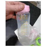 Matyz 6-PACK Breast Milk Storage Bottles (8 Ounce, 3 Colors) - Wide Neck Breastmilk Collection and Storage Bottle - Formula Storage Bottles Compatible With Medela Avent Spectra Pumps