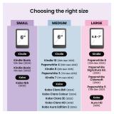 Strapsicle Silicone Hand Strap Paperwhite Gen 11 (6.8) & Gen 12 (7), Colorsoft Large 2-Pack Black Comfy Alternative to Case or Cover