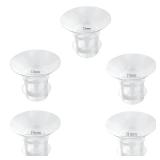 Flange Inserts 13/15/17/19/21mm 5pcs,Suitable for Medela,Spectra 24mm Shields/Flanges,Compatible with Momcozy S12 Pro/S9 Pro/S9/S12 Wearable Breast Pump,Reduce 24mm Tunnel Down to Correct Size