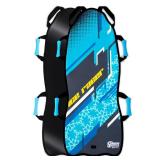 Sunlite Sports 45in Foldable & Roll-Up Snow Sled for Kids & Adults, Ultra-Portable Easy-Carry Design, Durable Reinforced Bottom for Heavy Snow & Winter Fun