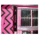 MilyBest 4 Styles Lash Clusters Kit 864Pcs Eyelash Clusters Lash Kit Volume Lashes Clusters D Curl DIY Individual False Eyelashes with 2 Bond & Seal Wispy Bulk Cluster Eyelash Extensions Kit