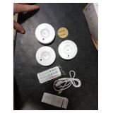 3pk Puck Lights with Remote