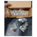 EDMILE Self Adhesive Towel Hooks, Waterproof Rustproof Stainless Steel Sticky Wall Hooks, No Damage for Bathroom Kitchen Shower Robe Coat Hanging, Silver