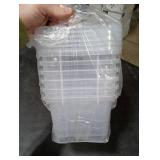 Plastic Storage Bins with Lids 6pk