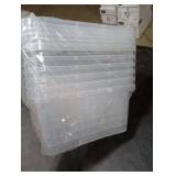 Plastic Storage Bins with Lids 6pk
