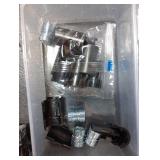 Otoolling 3/4 Wire Shelving Shelf Lock Clips and Pole Butt Connectors for 3/4inch /19.1mm Metal Rack Unit Replacement 4 Pcs Metal Rack Connectors & 18 Pairs Shelf Clips Accessories