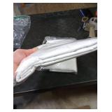 Ascoza 2pack 60x102 Inch White Rectangular Tablecloth 6 Feet Table Cloth in Polyester Fabric for Wedding/Banquet/Restaurant/Parties