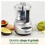 Cuisinart Mini-Prep Plus Food Processor, 24-Ounce Mini Food Processor to Chop Herbs, Vegetables, and Hard Cheese, 24-Ounce Work Bowl, Reversible Stainless Steel Blade, DLC-2ABC, Brushed Chrome